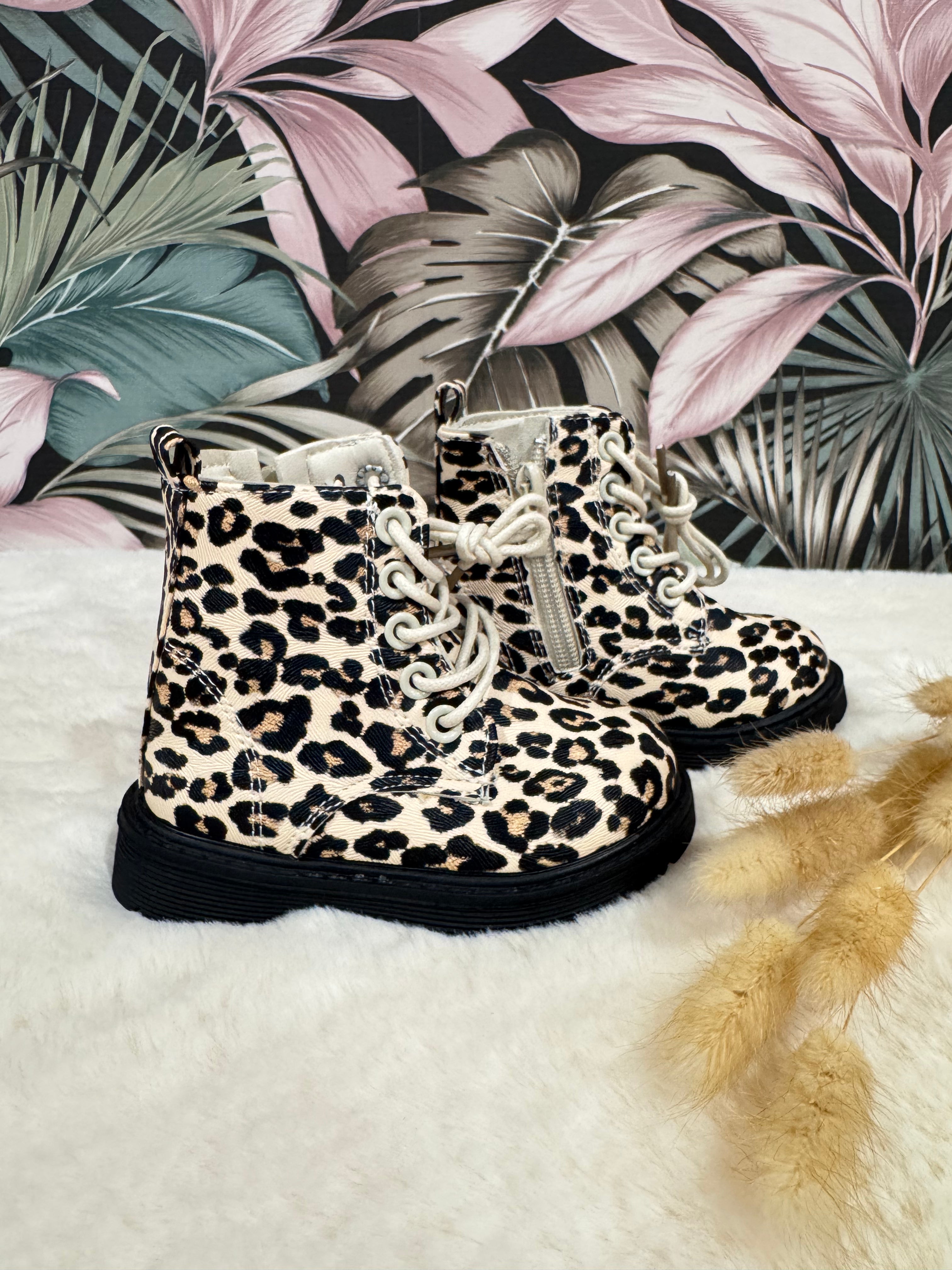 Boots Léopard Beiges