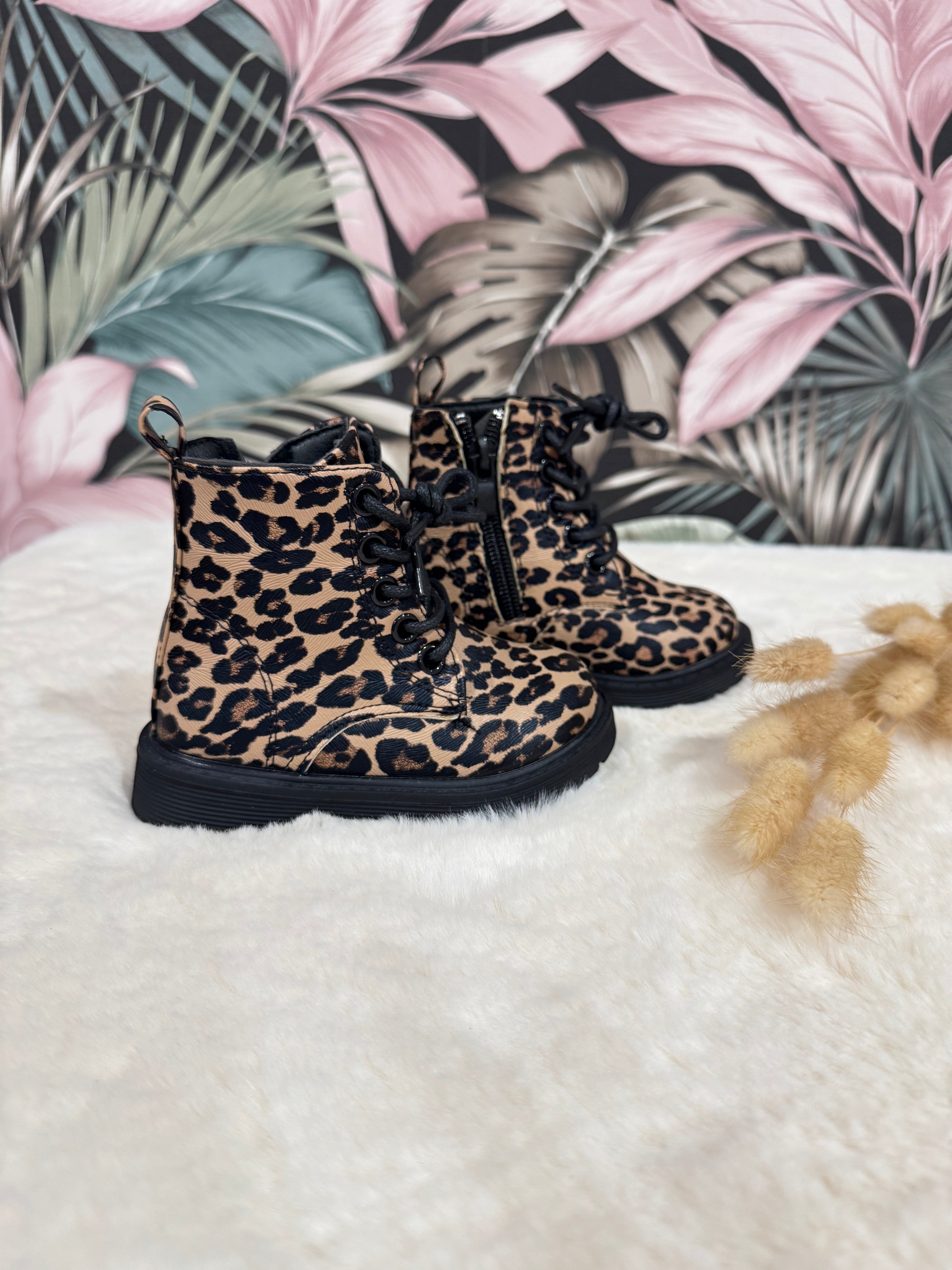 Boots Léopard Noir