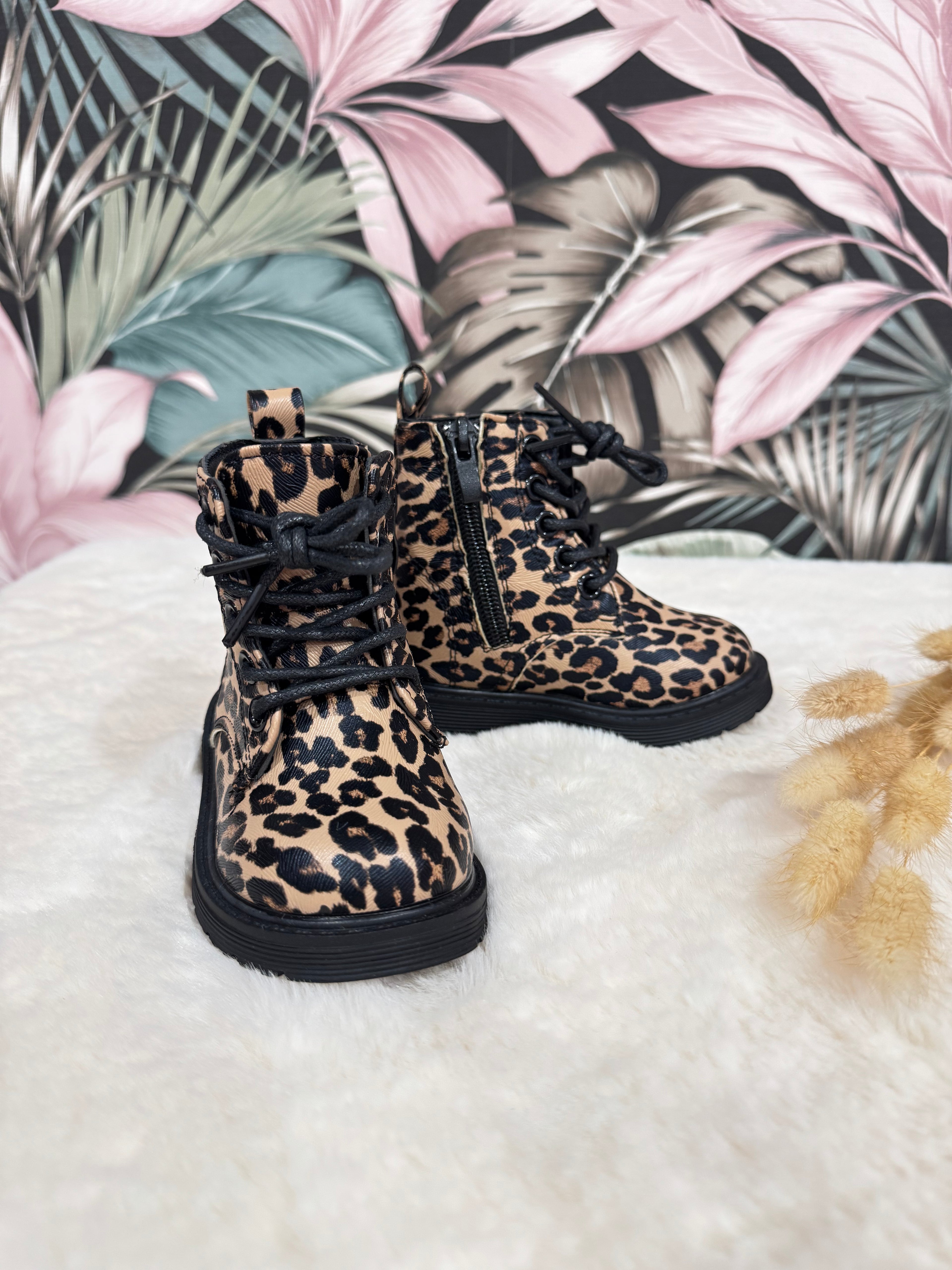 Boots Léopard Noir